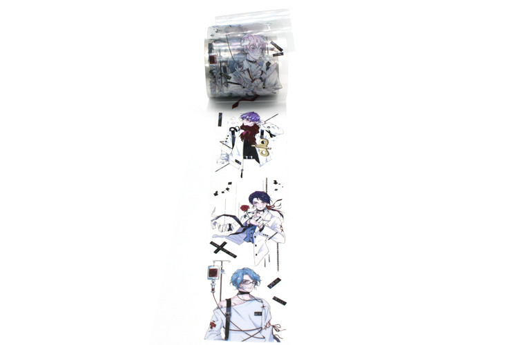 Custom Waterproof PET Colored Clear Tape Printed Washi Tape For Scrapbook