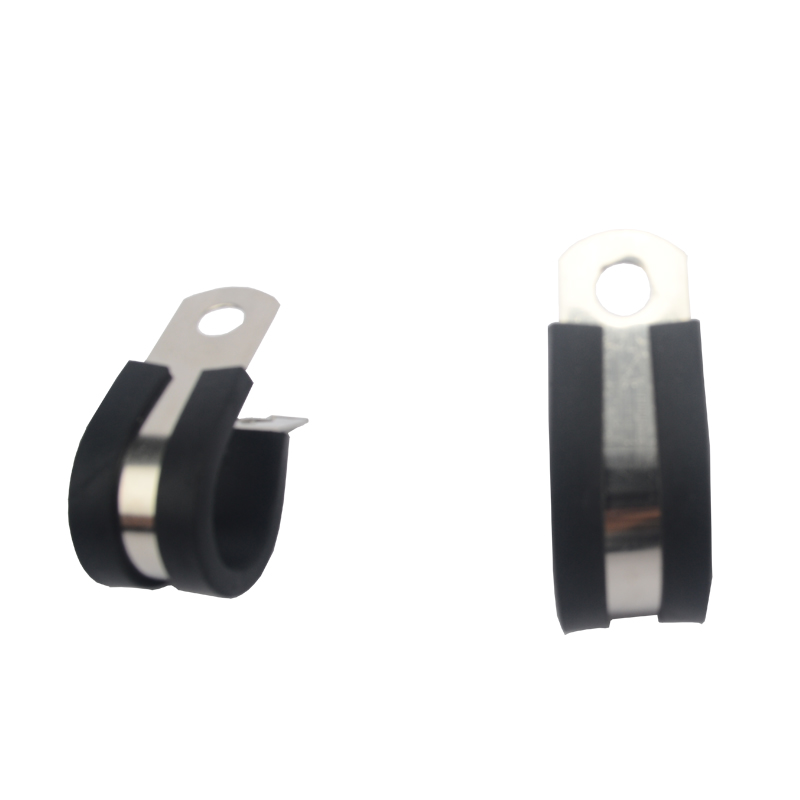 Stainless Steel Strip Type Rubber Band Suspension Clamp for Any Size Car Cable R Fixed