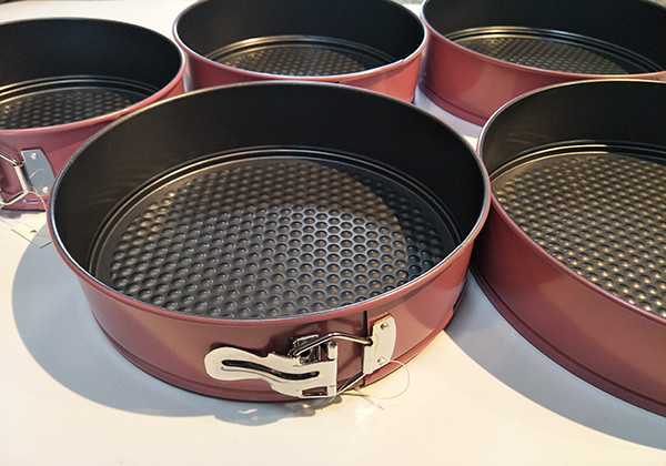 amazon hot sale bakeware round non stick carbon steel springform pan for cake baking