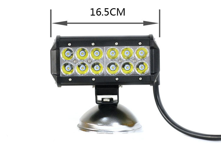 7.3inch Double Row LED Work Light Bar 36W CREE LED chip with Spot/ Flood/Combo Beam for Offroad car