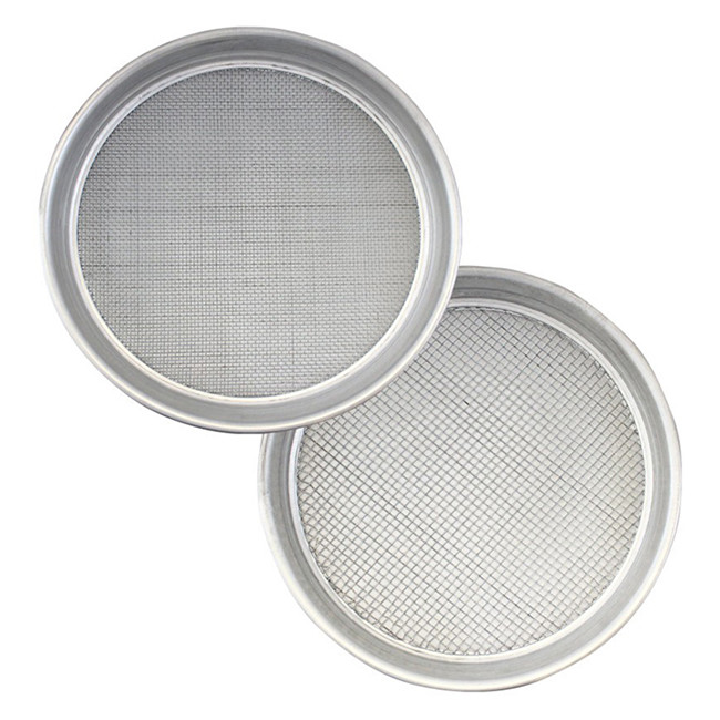 Customized Woven Fine Metal Test Wire Mesh Sieve With 0.6mm Frame Thick