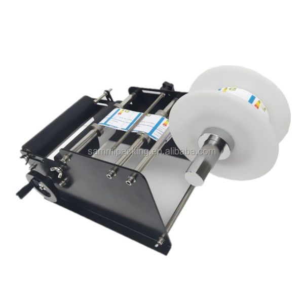 Easy to Operate Small Sticker Manual Round Bottle Labeling Machinery Label Applicator Machine