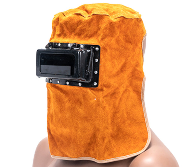 Head Mounted Cowhide Leather Welding Protection Welding Helmet