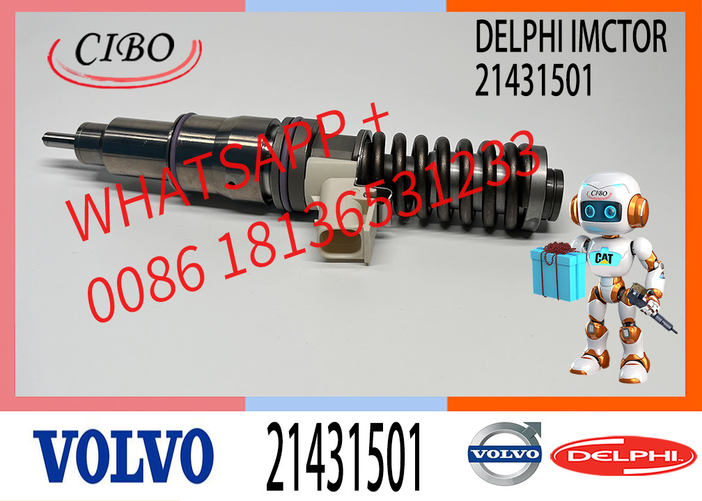 Common Rail Injector 21431501 BEBE5G17101 For VOL-VO MD16 Engine REMAN Number BEBE5G17101 AppliC+ion Fuel Injection System