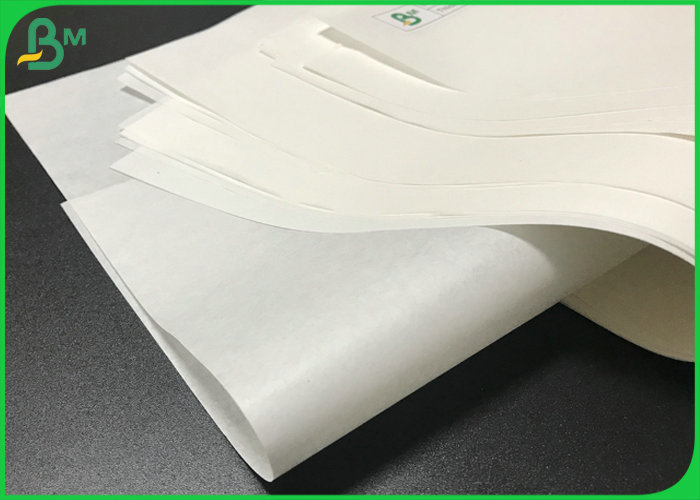 30G 35G White Food Wrapping Paper FDA Certified Kraft Paper Rolls For Dessert Packing