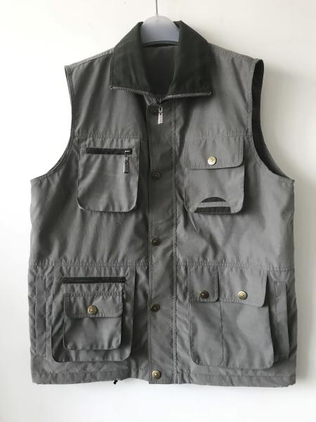 Mens classic vest，mens waist coat, gilet, vest in peach skin fabric, green