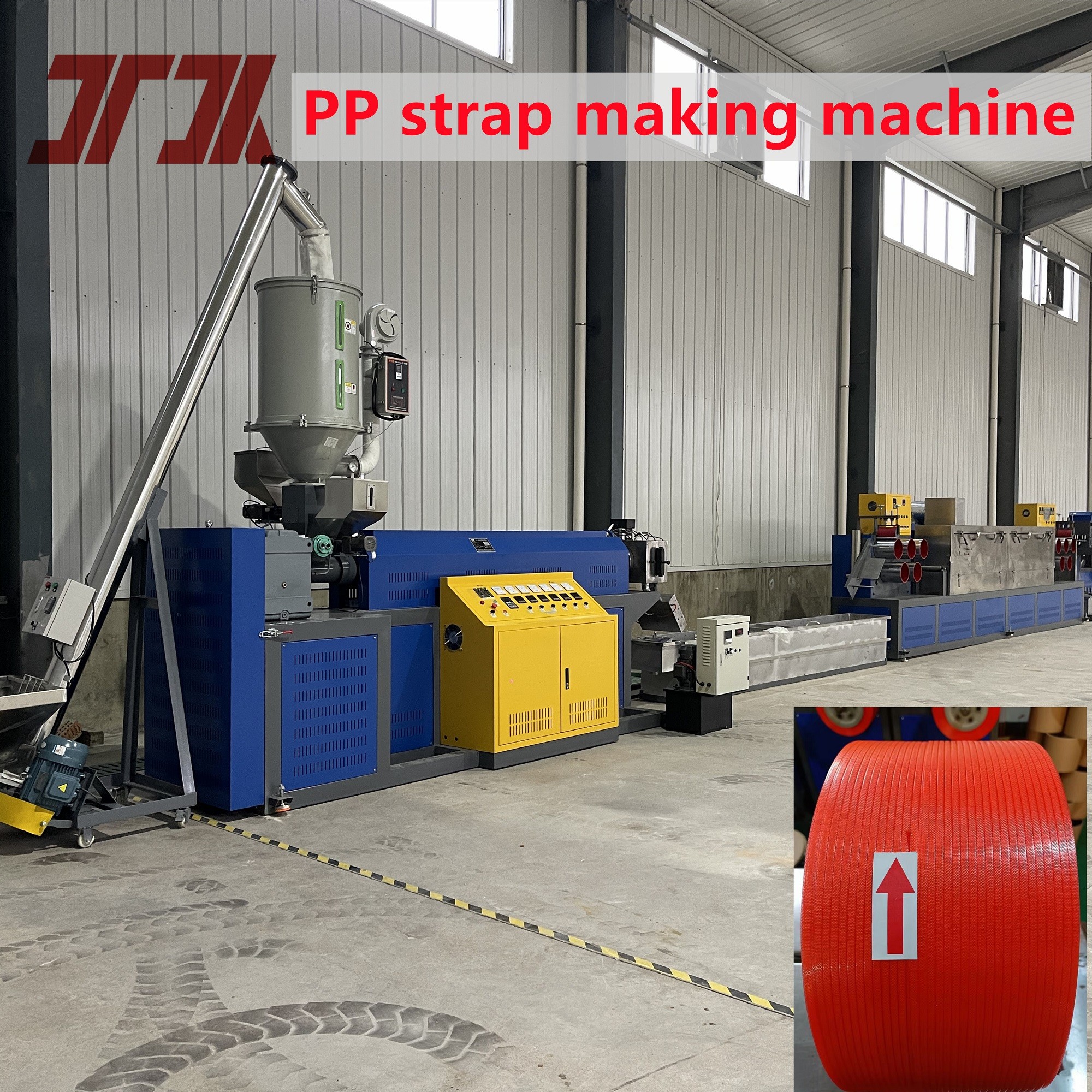 Plastic Machinery PP Plastic Making Machine With Automatic Winder 5-19mm