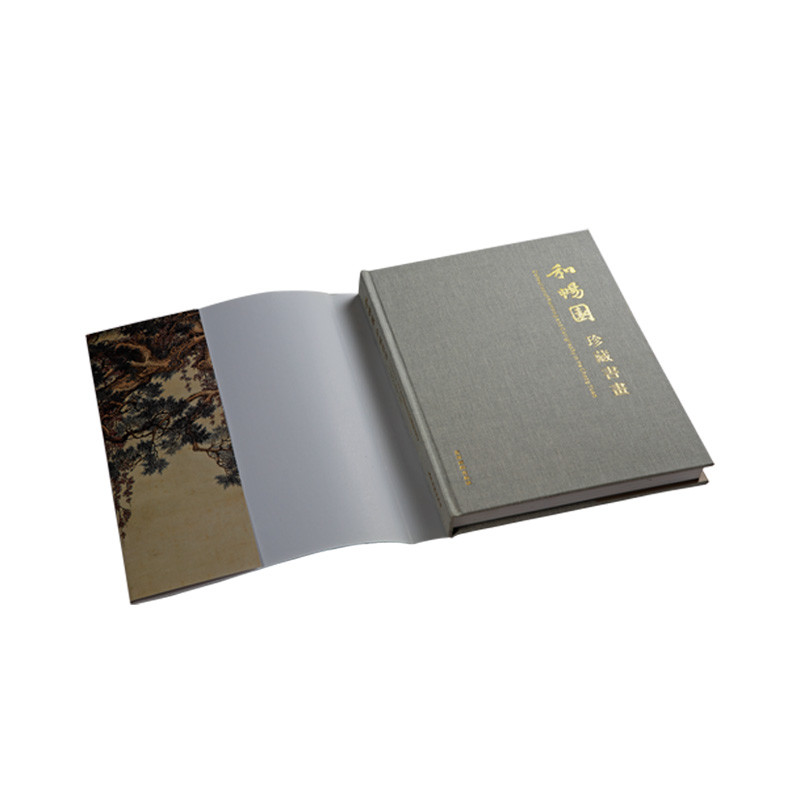 Offset Hardcover Book Printing Cotton Fabric Cover Material With Sleeve