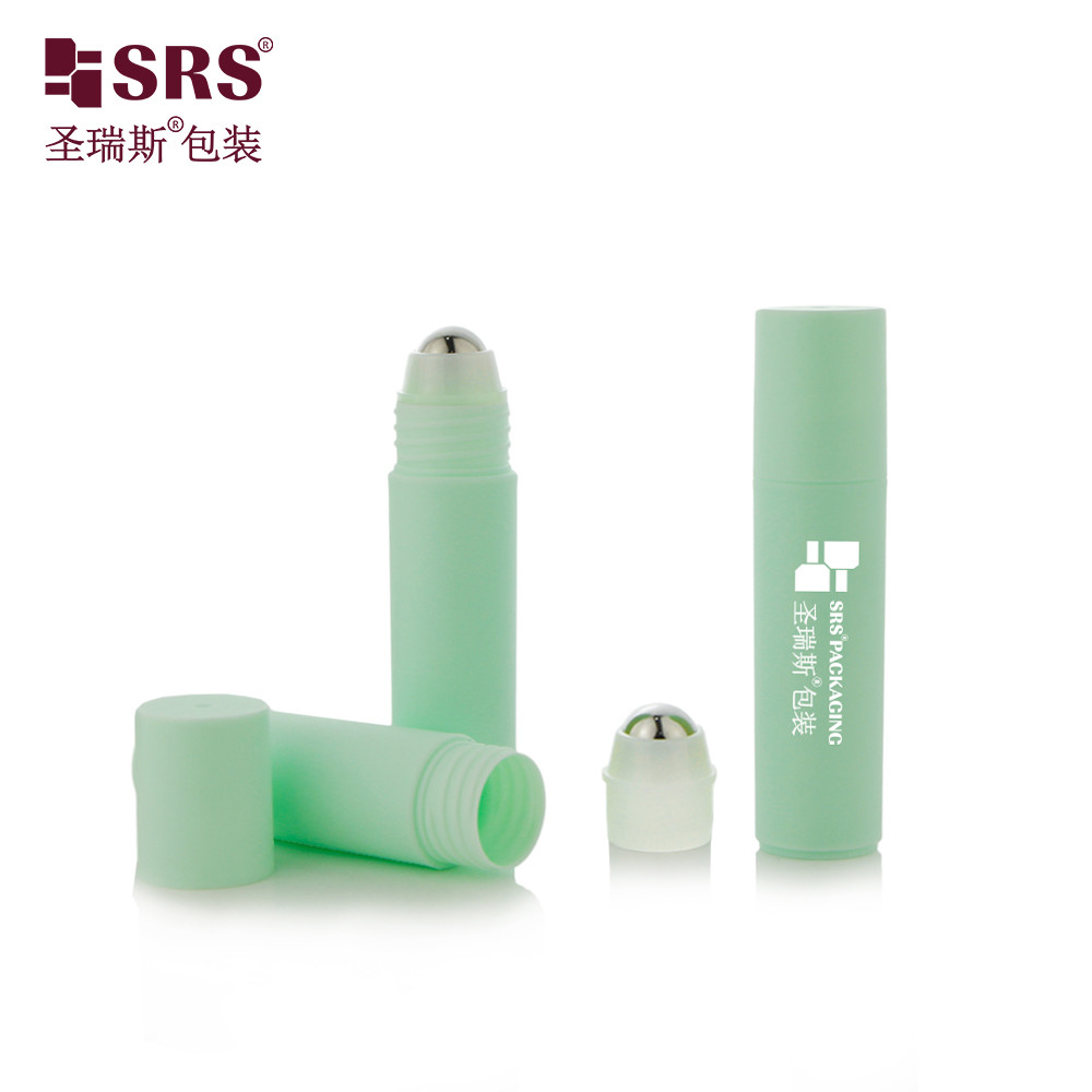 RPPF 20ml 2/3 OZ Plastic Empty Cosmetic Skincare Round PP PCR Eco-friendly Roller Steel Ball Bottle Packaging