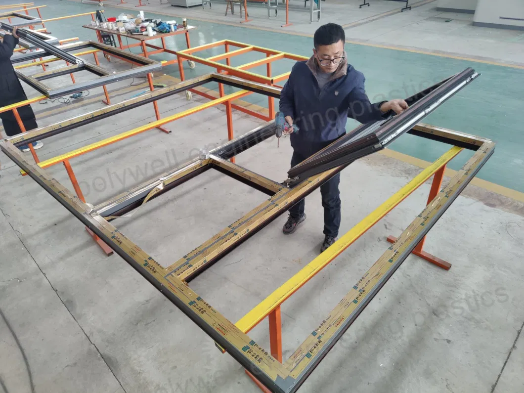 New Design Product Modern Aluminum Wooden Color White Various Customized Style Sliding/ Double-Hung System Window