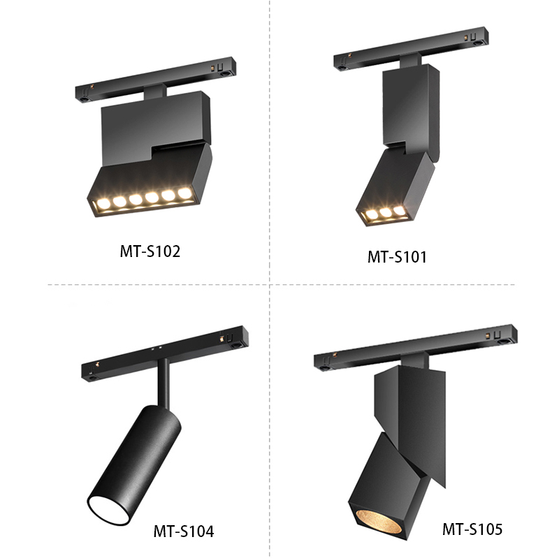 Dc 48v Contemporary Track Lighting , 4 Wire Magnetic Stylish Track Lighting