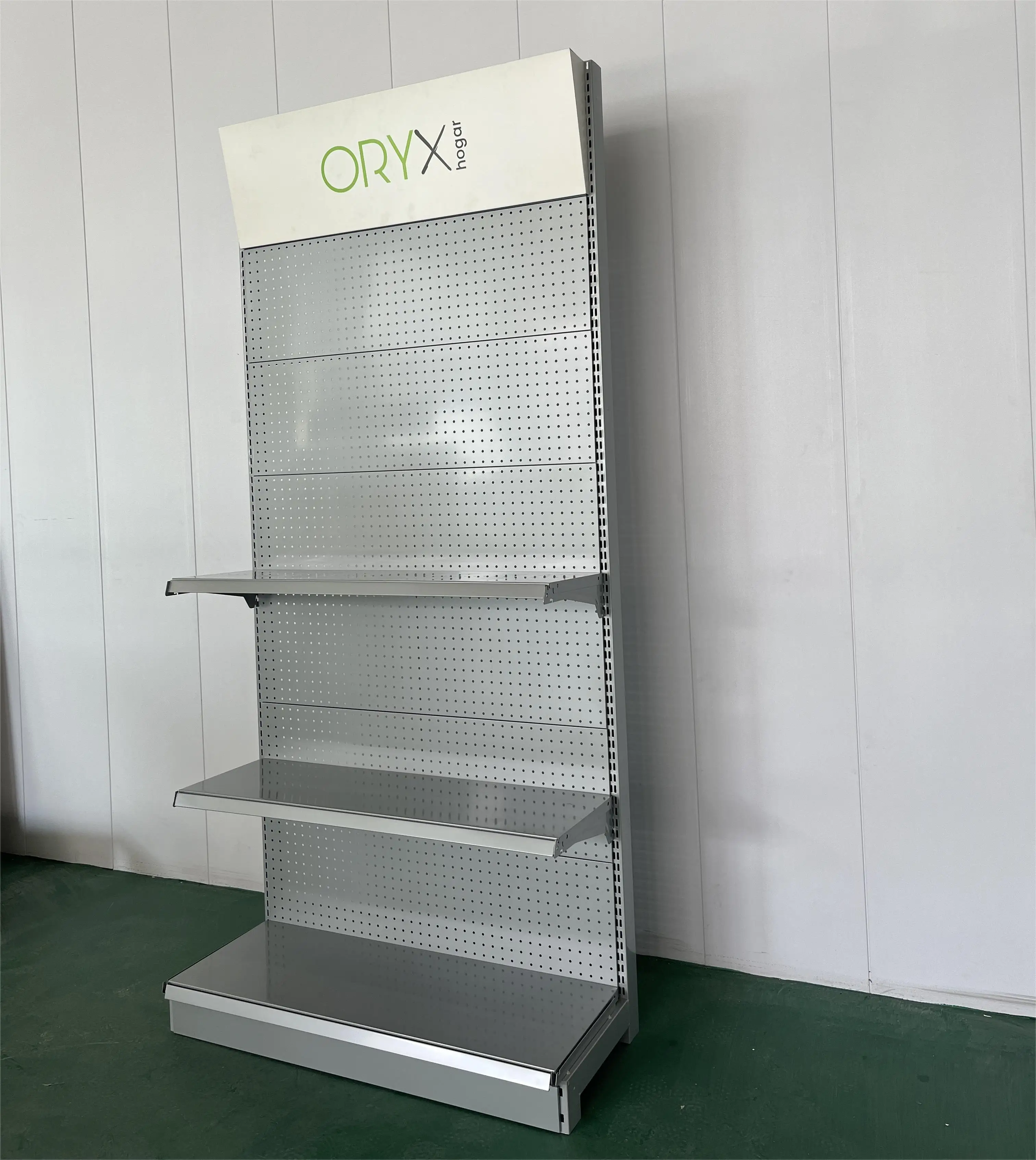 Factory Customized Color Size Innovative Product steel single side rack for supermarket shop exhibit shelf