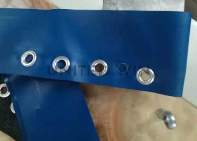 0.8Mpa Pneumatic Tarpaulin Making Machine Eyelet Grommets Punching Automatic