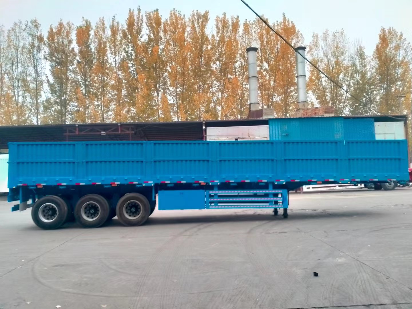 Truck 3-axle Fence Truck Cargo Semi Trailer Trailer Fence Side Wall Semi Trailer China Supplier