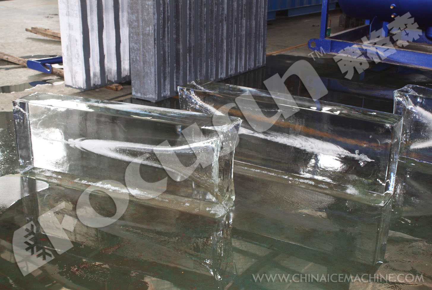 Energy-saving 2.7kw 124.3kw Brine System Block Ice Maker for Large Scale Ice Sculpture