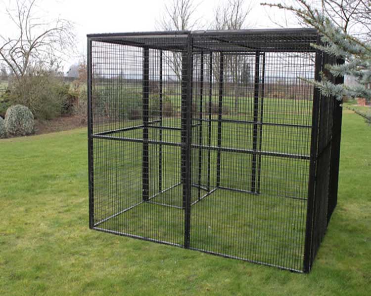 Galvanized bird aviary cage