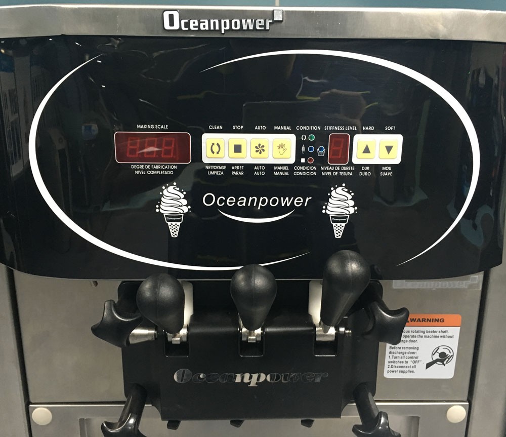 3 flavors 400cones/H OP138CS machine ice cream factory supply Oceanpower