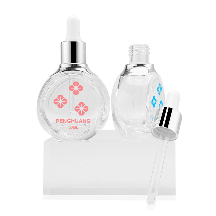 30ml 60ml Serum Glass Dropper Bottle Cosmetic Essential Oil Packaging