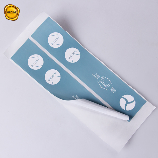 30MM Garments Trousers Cloth Paper Sticker Labels Paper Eco Friendly Glue