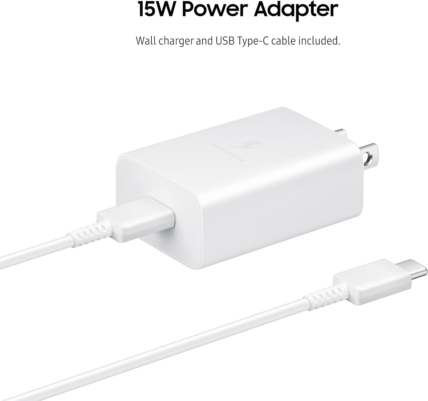 US Pin PD USB-C Fast Wall Charger Travel Power Adapter 15W For S22/S21/S20/Note20/A5