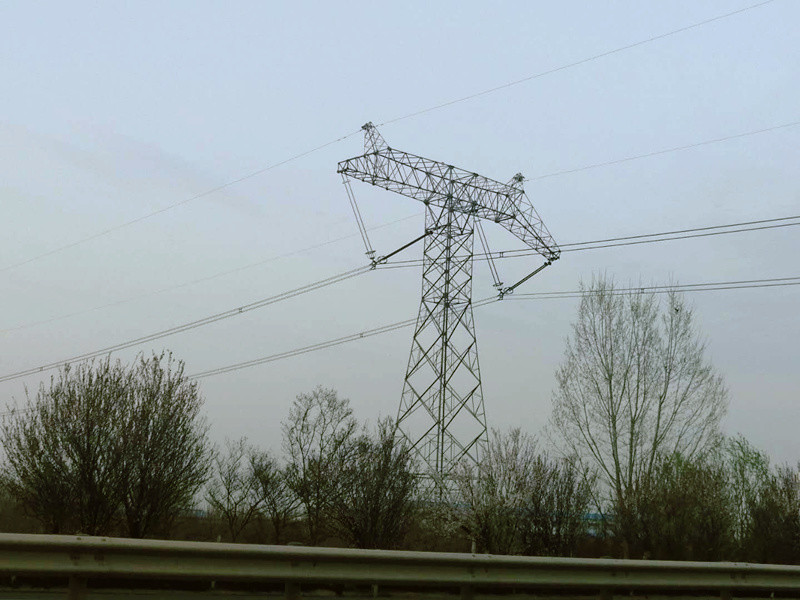 AWS D1.1 66 Kv Transmission Tower , Tall High Tension Electrical Towers