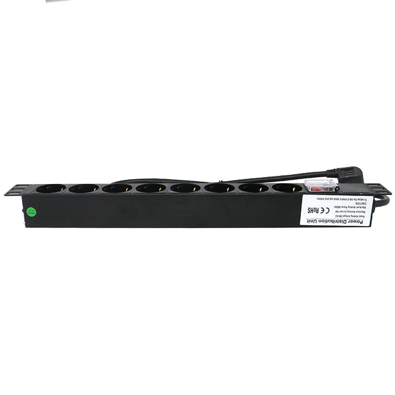 MT-6101 1U 19" Rack Mount 6 way Euro Type  Network Server Cabinet 8 Ports 19inch rack mount Euro PDU