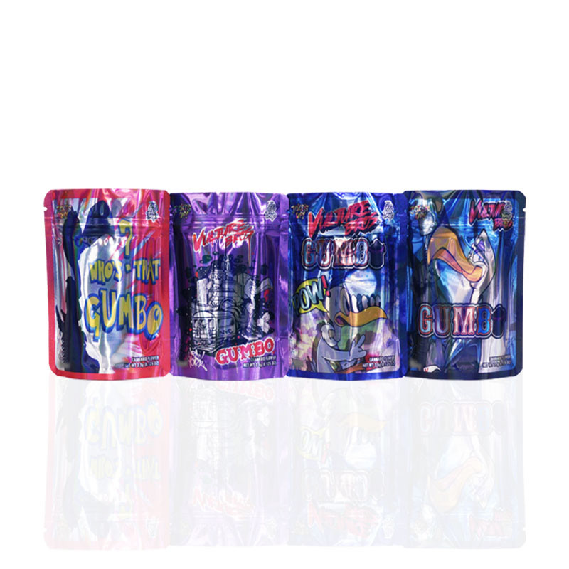 3.5g Aluminized Foil Smell Proof Mylar Packaging Bag 8th Plug Zip Lock Mylar Bags