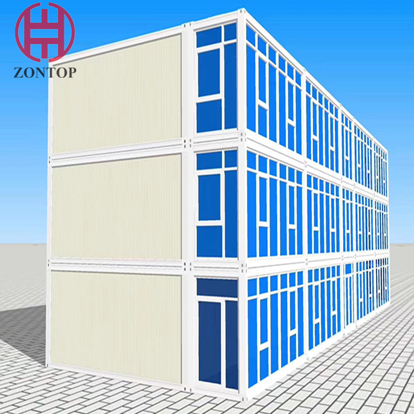 Zontop luxury prefabricated modular cheap depot stackable 20 ft 40 ft shipping container homes prefab house