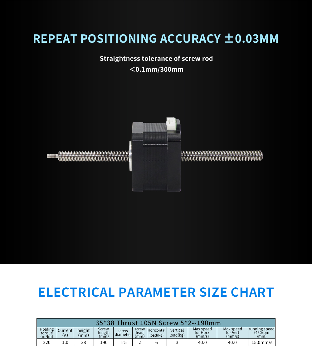 Customized Hybrid Nema 8 11 14 17 23 Lead Screw Linear Actuator for Medical Equipment