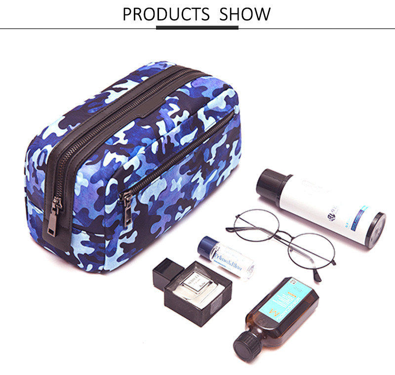 Camouflage Pattern Foldable Cosmetic Organizer Bag Storage For Lady