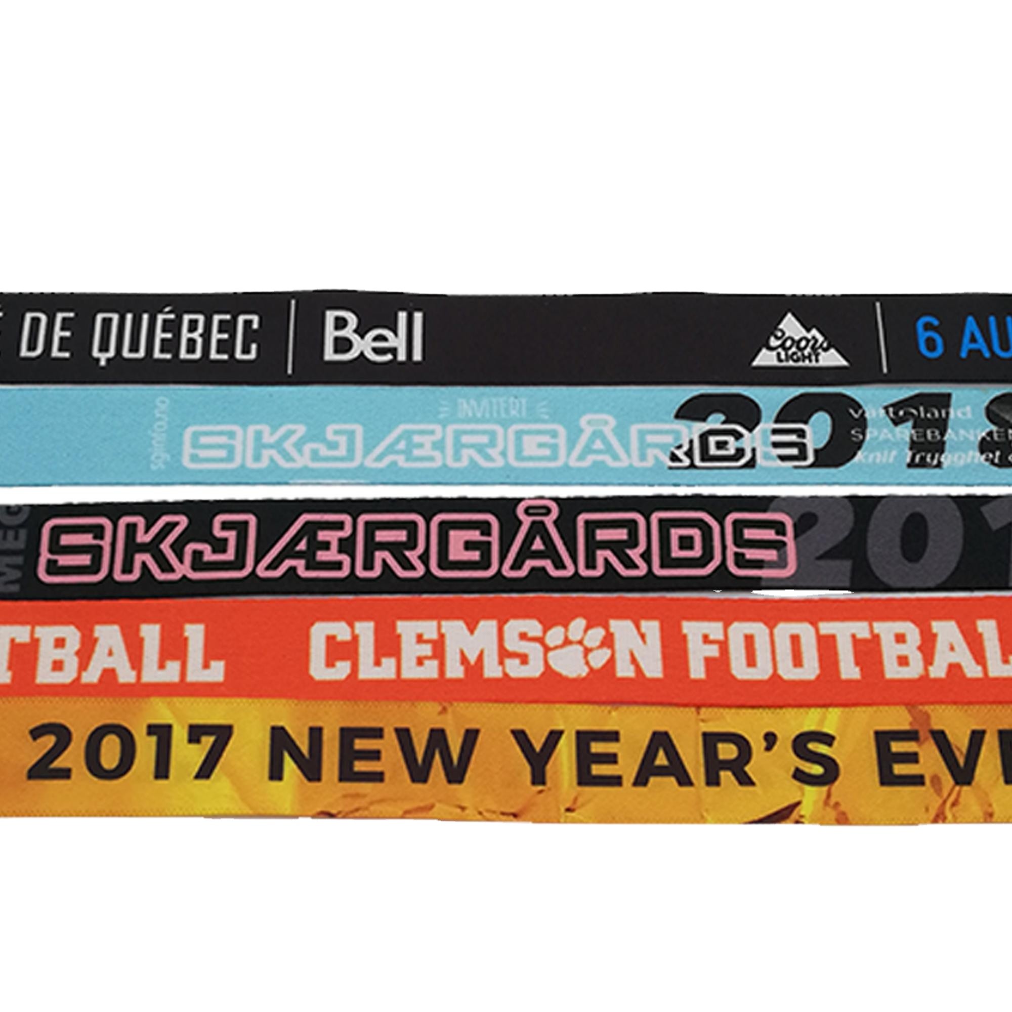 Waterproof NFC RFID Fabric Wristband Bracelet With UID Numbers For Social Distancing