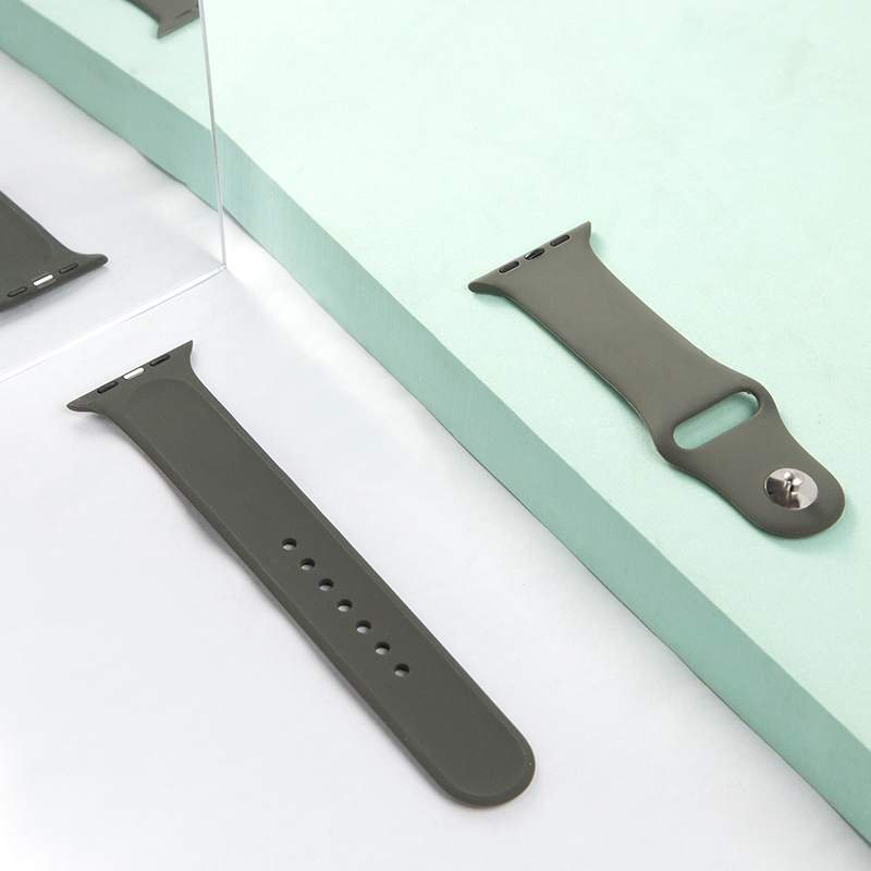 Classic Mens Silicone Watch Straps For Apple Watch Band