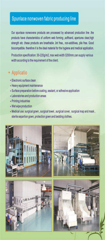 wet wipes raw material 50%viscose+50%polyester spunlace