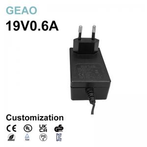 China 0.6A 19V DC Wall Mount Power Adapters With Efficiency Level VI on sale
