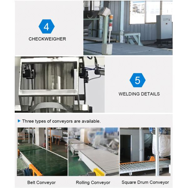 Electric Driven Chemical Big Bag Unloader for Chemical Processing Plants