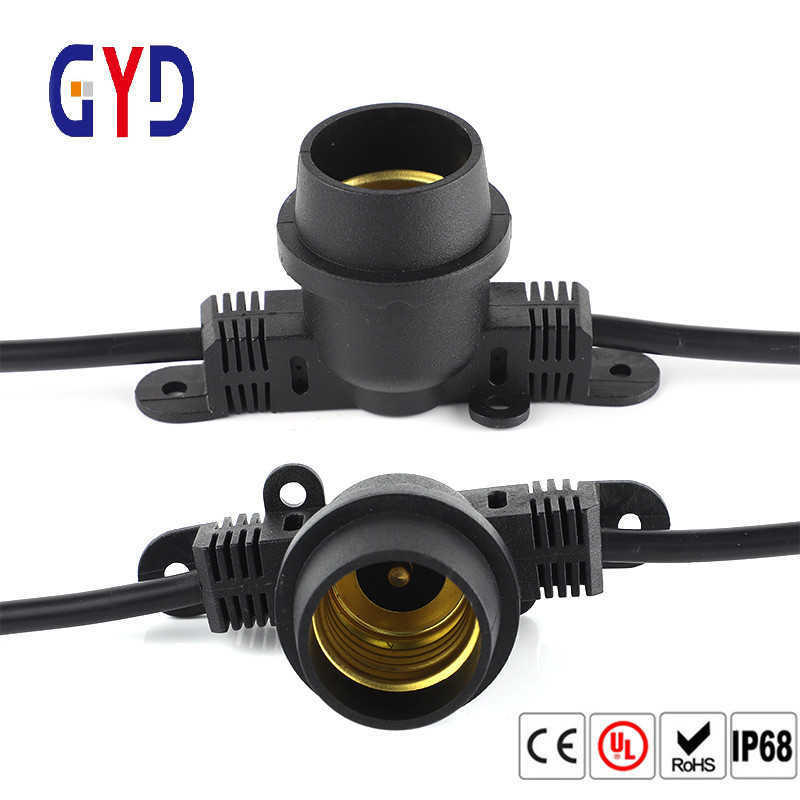 Energy Saving E27 Lamp Holder Waterproof Screw Underground Cable Connector