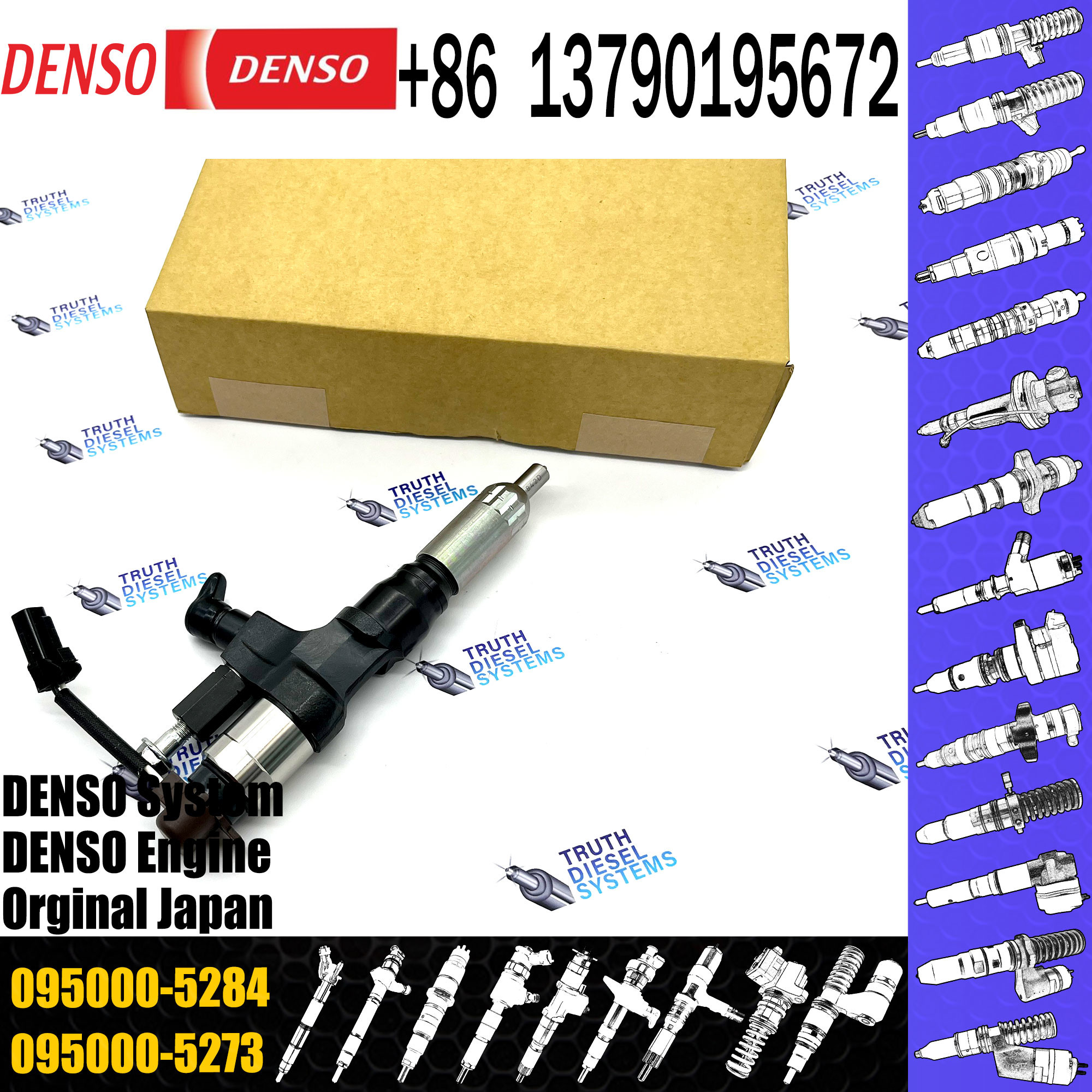 095000-5284 Fuel injector 095000-528 Fuel injector 23670-E0291 Fuel injector