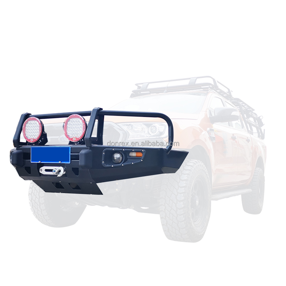Position Front Bumper Universal Winch 4x4 Exterior Accessories Steel Body Kit for Ford