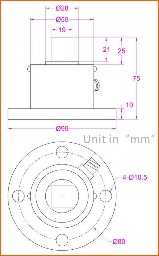 torque sensor 1 inch square