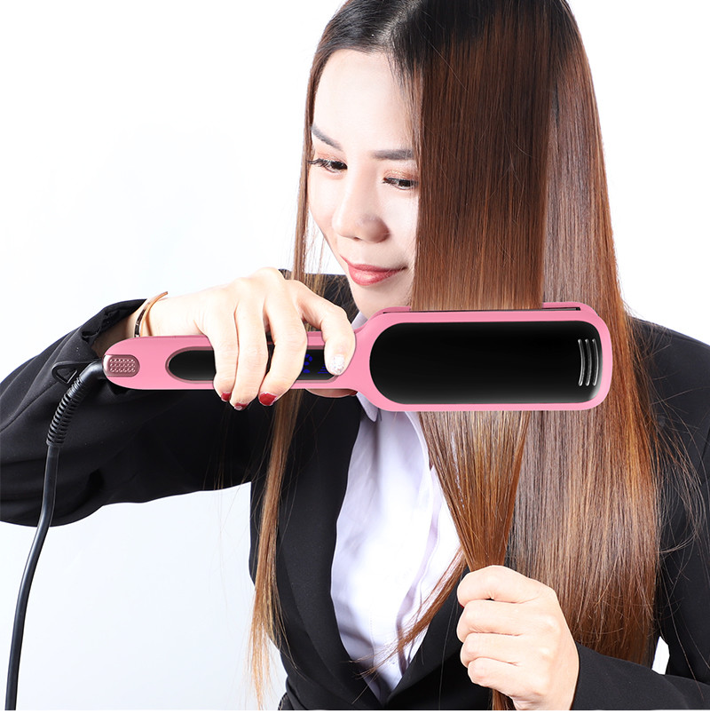 Dual Voltage 100-240V Infrared Hair Straightener Titanium 3D Floating Plates