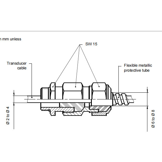 SG102 800-102-000-001-A00 Cable Feedthrough part of VM600 Type SG102