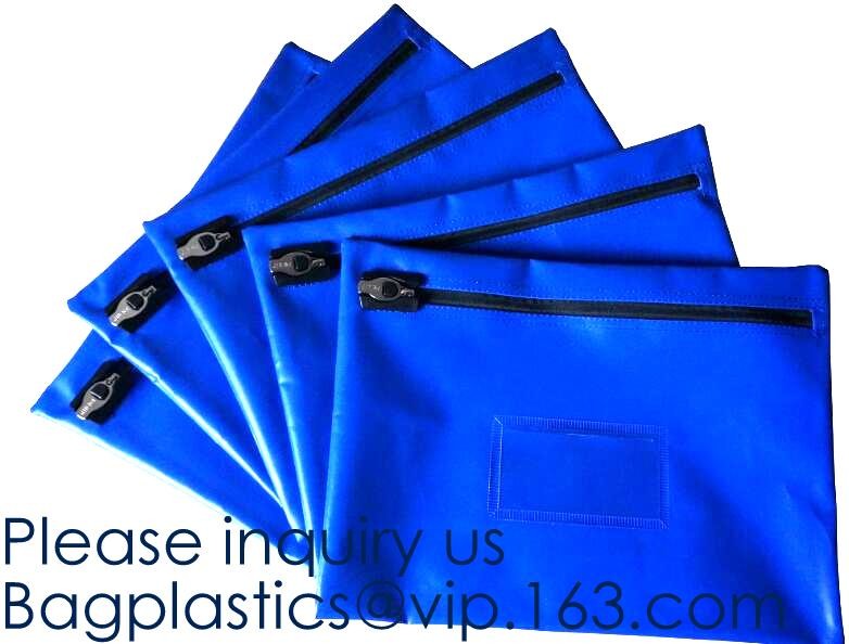 Locking Security Money Bag Cash Bank Deposit Bag with Two Keys Bank Security Deposit Bags Cash Bag With Locking bagease