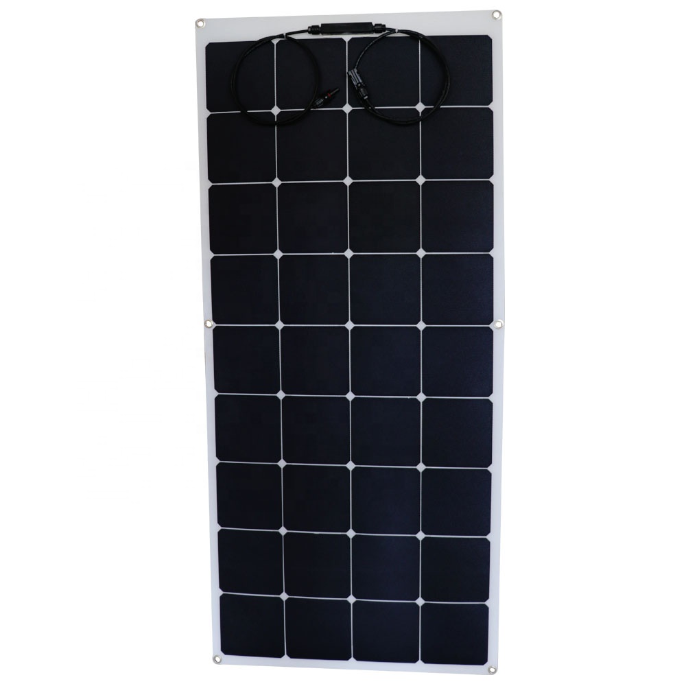 Flexible 120 Watt Monocrystalline Solar Panel Lightweight For RVs Trucks Ocean Tents