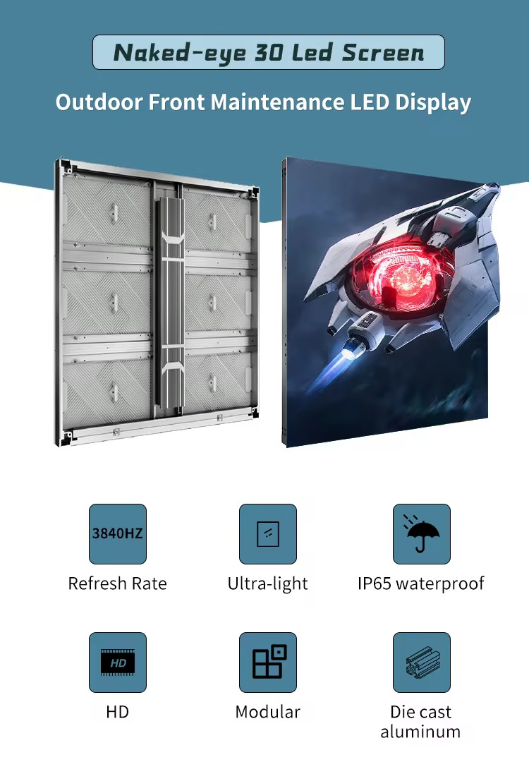 High View Angle LED Video Wall Display for Outdoor Front Service Fixed Pantallas Exterior