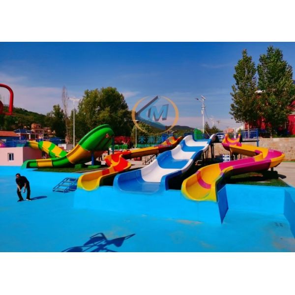 High Durability Spiral Water Slide For Hotel Resort Villa Backyard
