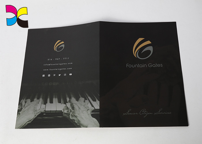Eco Friendly Recycled File Folders , CMYK Color Hardcover Presentation Folder