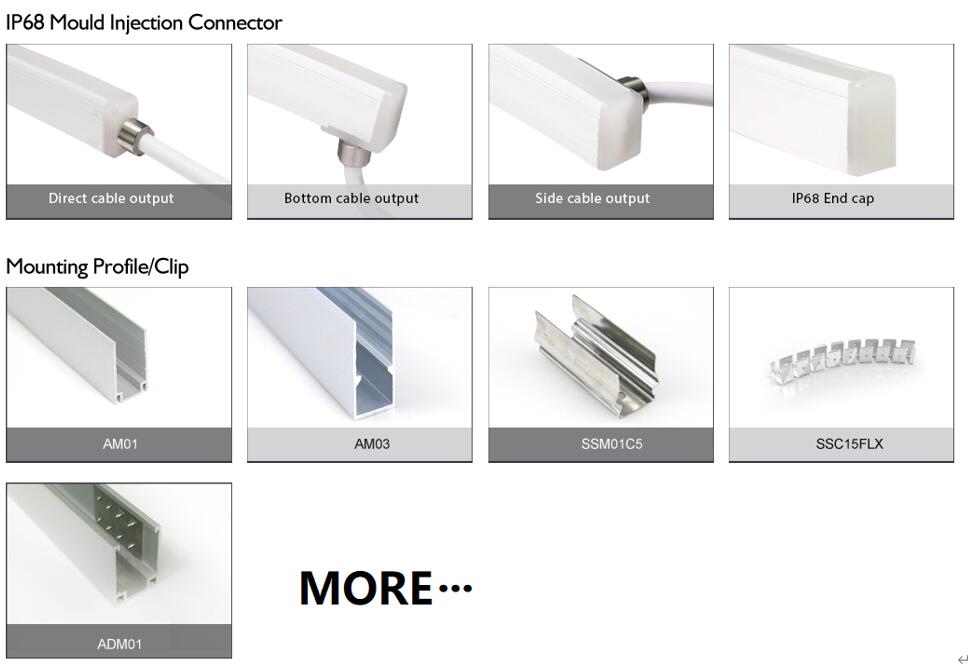 Alphax lighting's Various Smart Accessories for Variable white F15 Neon LED Flex