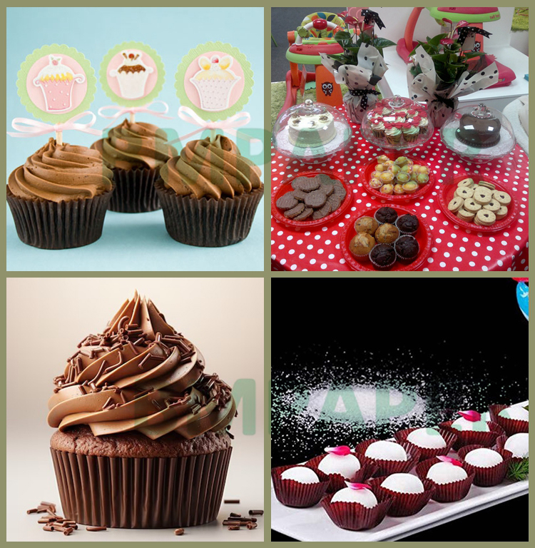 Non - Stick 40gsm Cakecup Muffin Cake Mold Cup Paper High Temperature Resistant