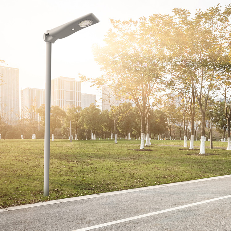 PIR Motion Sensor Solar Panel Street Lights Aluminium Alloy Material Remote Control