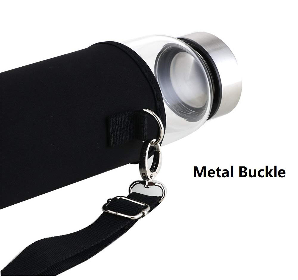 1L 32oz neoprene water bottle sleeve With Metal Buckle